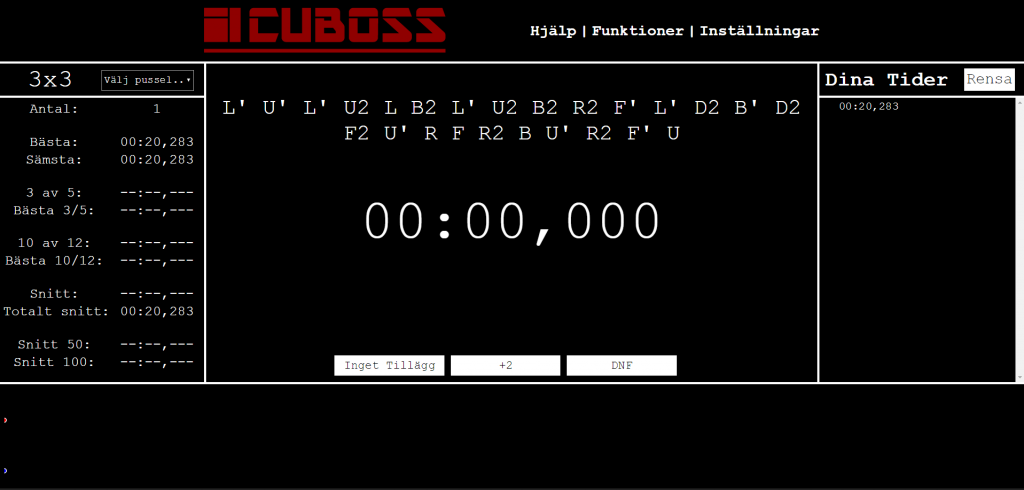 cuboss timer dark